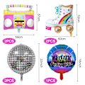 Miniatyrbild 2 av 7: Folieballong Disco, Regnbågs Roller Skate Ballonger, Folieballong Radio, Disco Party Dekorationsballonger, 80-tals 90-tals Retro Party Dekoration för Disco Hip