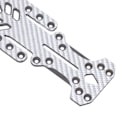 Miniatyrbild 5 av 8: RC kolfiber chassi uppgradering del 2,5 mm RC bil chassiplatta för YOKOMO YD2 Z 1/10 Driftbil Silver SSG