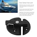 Miniatyrbild 7 av 8: 4 uppsättningar båtskåpsvridlås förstärkt nylon 59 mm rund vridknappslås för yacht RV-dörrskåpslucka
