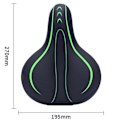 Miniatyrbild 3 av 5: Ergonomisk Design Cykelsadel, Bekväm Cykelsadelkudde, Högdensitets Memory Foam för Kvinnor & Män, Ventilerande Ihålig Skåra Överdimensionerad Tjock Design