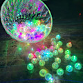 Miniatyrbild 2 av 9: 100 st Flerfärgade LED-ballonglampor, Blinkande Runda Mini Tiny Led-ljus för Ballong Påskägg Pumpa, Födelsedagsfest Bröllop Halloween Jul
