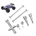 Miniatyrbild 1 av 8: RC Bakre Drivaxel Hög Hårdhet Stål Rostfri för SCY 16101 16102 16103 16201PRO 1/16 RC Bil