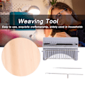 Miniatyrbild 7 av 8: Mini Darning Maskin DIY Bärbar Darning Loom Stickmaskin Vävverktyg för Hushåll28 Hook