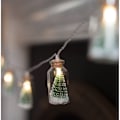 Miniatyrbild 5 av 7: Mini Julgransljus Batteridrivna Klara Glasburkar Flasklampor 10 LED Varmvita Ljusslingor för Inomhus Hem Sovrum Bröllop