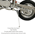Miniatyrbild 7 av 8: Sidostöd i metall för fickcykel, kickstöd för parkering, 2-takts gatversion, 2-takts 47cc 49cc