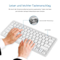 Miniatyrbild 2 av 2: Bluetooth-tangentbord för iPad/MacBook, trådlöst tangentbord