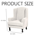 Miniatyrbild 5 av 5: Stretch Slipcovers Soffa Överdrag Möbler Skydd med Elastisk Botten, Anti-Slip Skum 2 Delar Soffa Överdrag, Lycra Spandex Jacquard med Små Rutor