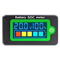 Miniatyrbild 1 av 5: Batterikapacitetsmätare, Stöder Litiumbatterier, Multibatterikompatibilitet För Bilar Motorcyklar Elcyklar Mobil Utrustning Fartyg, Grön