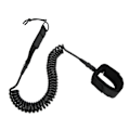 Miniatyrbild 2 av 8: Surfboard Leash Hög elasticitet TPU Svart Justerbar Spiralformad Surfing Benrem för Paddleboards Longboards 11ft/3.35m