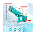 Miniatyrbild 2 av 5: Summer Splash Master, Klassisk Design Elektrisk Vattenpistol, Högkapacitetstank för Längre Stridsessioner (Grön)