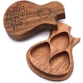 Miniatyrbild 5 av 10: Gitarrtillbehör Trägitarrplock Trägitarrplocklåda och plock Gitarrplock Plectrum Förvaringslåda En låda + tre plock
