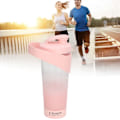 Miniatyrbild 1 av 8: Shakerflaska USB Uppladdningsbar Kraftfull Silikon för Protein Kaffe Mjölkshakes 800ML Rosa