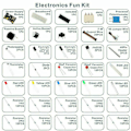 Miniatyrbild 3 av 5: Elektronisk rolig kit, omfattande komponenter för Arduino-kompatibla projekt, inklusive MB-102 kopplingsdäck, strömförsörjning och individuellt förpackade