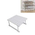 Miniatyrbild 1 av 8: Expanderbar hylla för garderobsförvaring, enkel att installera, hög lastkapacitet, utrymmesbesparande skåpförvaring, hylla för kök, badrum, skafferi, längd