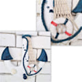 Miniatyrbild 4 av 6: Träratt för skepp, för nautisk väggdekor, rustik finish, medelhavskänsla, heminredning, perfekt för strandtema i vardagsrummet