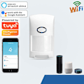 Miniatyrbild 2 av 7: WiFi Trådlöst Säkerhetslarm, Smart Rörelsesensor med 110dB Ljud- och Ljuslarm, Husdjursimmun Detektering, 6 Månaders Standby på Batterier