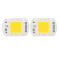 Miniatyrbild 2 av 8: 2 st LED COB-chip med hög effekt, drivrutinfri integrerad SMD-lampbricka, ljuseffektiv flip COB-lampbricka, varmt ljus 50W