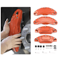Miniatyrbild 5 av 6: Passar Tesla Model Y bromsoksskyddsmodifiering dedikerad aluminiumlegering hjulbromsoksskydd uppgradering färgändring M3