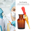 Miniatyrbild 8 av 8: 10 st Droppflaskor 30 ml Kapacitet Gummitopp Verktygssats för Laboratorieexperiment
