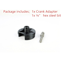 Miniatyrbild 10 av 10: Snabb Auto Stickad Adapter Vevarm Adapter med Hex Stålbit Virkningsmaskin Adapter DIY Sytillbehör för Stickmaskin
