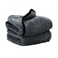 Miniatyrbild 1 av 5: Professionell Design Mikrofiber Badhandduk, Snabbtorkande Absorberande Handduk, Återanvändbart Tyg, Blank Torr Yta För Bil Och Hem (Grå, 2 st, 40*60cm)