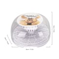 Miniatyrbild 6 av 8: Äggkläckningsmaskin Mini Automatisk 12 Äggkläckare med Helt Transparent Isoleringsskydd för Kläckning av Fjäderfä EU-kontakt 220V