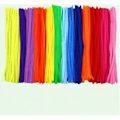 Miniatyrbild 2 av 5: Chenille Stems 100 st, Regnbågsfärger, 6mm x 30 cm, Piprensare Fuzzy Sticks för DIY pyssel