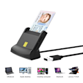 Miniatyrbild 6 av 8: Smart Chip-kortläsare, robust design för säkra transaktioner och åtkomstkontroll, ingen extern strömförsörjning krävs