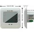 Miniatyrbild 6 av 6: Digital termostat, rums termostat med LCD-display, programmerbar termostat för varm golvvärme, termoregulator temperaturregulator,