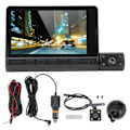 Miniatyrbild 2 av 8: Innovativ Dashcam, 3-enheters set med vidvinkelobjektiv & WiFi-anslutning, Stöder loop-inspelning & infraröd mörkerseende