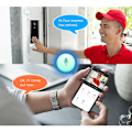 Miniatyrbild 5 av 5: WIFI Dörrklocka Smart Hem Trådlös med WiFi Videodörrklocka Intercom Säkerhet Utomhus Dörrkamera 1080P Hem Trådlös Klockspel