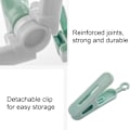 Miniatyrbild 3 av 5: Sock Drying Rack, 2-pack plast strumpor galge hopfällbar hängande tvätt torkställ klämmor för strumpor underkläder handdukar