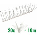 Miniatyrbild 1 av 5: 10 meter anti-duespikar 4 rader i polykarbonat - kvalitetslösning för fågelkontroll