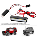 Miniatyrbild 5 av 7: RC-biltakslampa LED-ljusramp med 3-kanals kontrollbrytare för 1/10 RC-crawler
