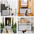 Miniatyrbild 2 av 5: Portabelt Mesh Babyskydd, Säkerhetsgrind för Husdjur för Olika Platser, Elegant Design Enkel Förvaring