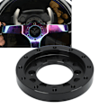 Miniatyrbild 1 av 8: Rattadapterplatta i Svart CNC Aluminiumlegering för Logitech G25 G27 G29 G920 13 14 tum Ratthjul 73mm/2.87 tum