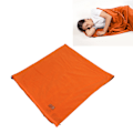 Miniatyrbild 1 av 8: Sovsäckslakan Supertjockt Fleece Mjukt Sovsäckslakan Filt för Camping Resor Ryggsäck Rödaktig Orange