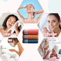 Miniatyrbild 5 av 5: Handduksset i tre delar, vitt diamantmönster för elegant heminredning, mycket absorberande 100 procent bomull, snabbtorkande för gym och hem