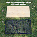 Miniatyrbild 4 av 7: Camping Mesh Bord Fällbar Bärbar Järn Utomhus Nätbord för Picknick Grillfest Bakgårdsfest Singel Mesh Bord