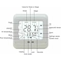 Miniatyrbild 3 av 6: Digital termostat, rums termostat med LCD-display, programmerbar termostat för varm golvvärme, termoregulator temperaturregulator,