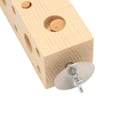 Miniatyrbild 4 av 8: Träfågelblock tuggleksak papegoja pussel foderträning leksaker strimling bitande trä tandvårdsleksaker lång typ