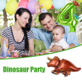 Miniatyrbild 7 av 7: 40 tum grön siffra ballong, nummer 4 dinosaurie ballong, stor folieballong nummer, gröna dinosaurie ballonger för födelsedagsfest, årsdagstema