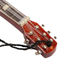 Miniatyrbild 5 av 8: Miniatyr elektrisk gitarrmodell innovativ simulering handgjord trägitarr dekoration för presenter samling 14
