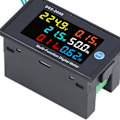 Miniatyrbild 3 av 8: Effektmätar Enfas LCD Digital Display Spänning Ström Mätare Testare AC 40‑300V