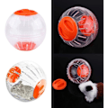 Miniatyrbild 5 av 5: Hamster Träningsboll för Gerbiler Chinchillor Marsvin, Främjar Hälsosam Rörelse, Transparent Design, Enkel Installation med Låsdesign, DIY