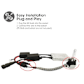 Miniatyrbild 4 av 5: 2 st Lamphållaradapterkabel Socket Connector Converter för Xenon HID-lampa D2S/D4S Ballaster