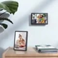 Miniatyrbild 3 av 6: Digital fotoram 10 tum FHD elektronisk fotoram, pekskärm, 1024*600 IPS, WiFi, automatisk rotation, dela foto/video via app 15s - Svart