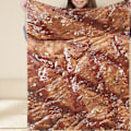 Miniatyrbild 1 av 2: Mjuk filt med tydligt matfototryck, hudvänlig polyester, rolig för hem, sovrum, kontor, utomhus 150x200cm / 59.1x78.7in