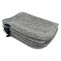Miniatyrbild 1 av 5: 10-pack mikrofiber tvättlappar (grå) Storlek 15 x 21 cm, Frotté badhandskar 7lXwTupqWFO