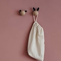 Miniatyrbild 2 av 8: Barnväggkrokar i trä, väggkrokar, väggklädhängare för att hänga handdukar och rockar, väska, skandinavisk inredning, modern design, 2-pack